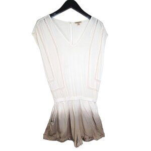 Anama White Forest Green Ombre SOFT Romper